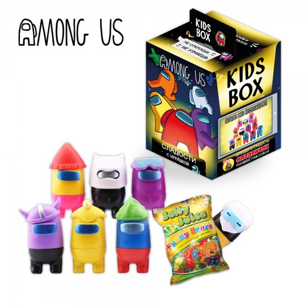 Кідс Бокс Among Us Амонг Ас Kids box мармелад з іграшкою в коробочці