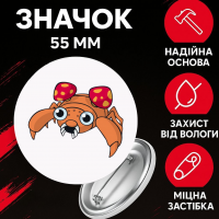 Значок Покемон Pokemon на шпильці на рюкзак 55 мм 1 шт