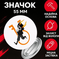 Значек Застрявшие дома Гомстак Хоумстак Homestuck на булавке на рюкзак 55 мм 1 шт