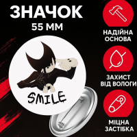 Значок Бенді і чорнильна машина Bendy and the ink machine на шпильці на рюкзак 55 мм 1 шт