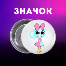 Значок У Світі Денді Roblox Dandy's World на шпильці на рюкзак 44 мм 1 шт