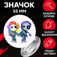 Значок У Світі Денді Roblox Dandy's World на шпильці на рюкзак 55 мм 1 шт