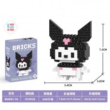 Куромі конструктор Kuromi Bricks 151 деталь 3D конструктор із мініблоків