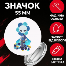 Значок У Світі Денді Roblox Dandy's World на шпильці на рюкзак 55 мм 1 шт