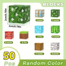 Магнітний конструктор Майнкрафт Minecraft кубики на магнітах блоки 50 дет.