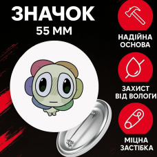 Значок У Світі Денді Roblox Dandy's World на шпильці на рюкзак 55 мм 1 шт