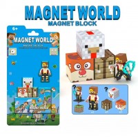 Конструктор Майнкрафт магнитный Minecraft строительные блоки