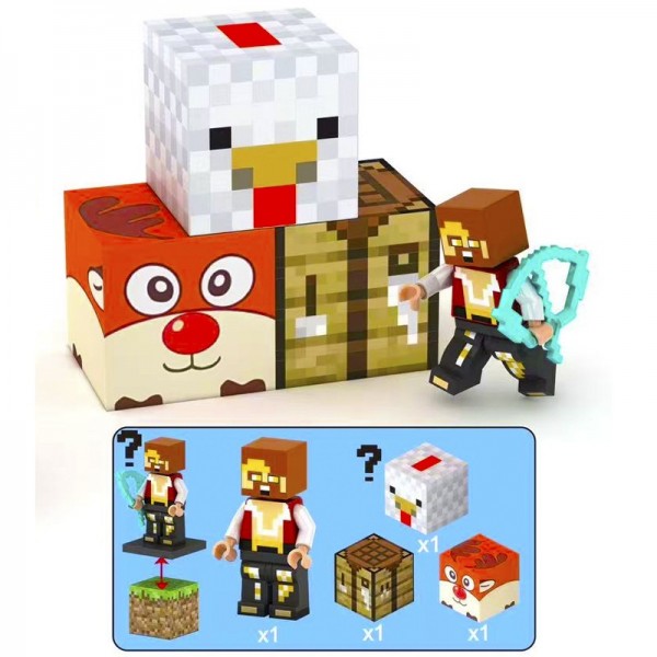 Конструктор Майнкрафт магнітний Minecraft будівельні блоки