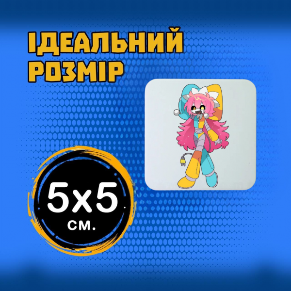 Магніт У Світі Денді Roblox Dandy's World 5*5см