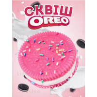 Антистрес сквіш орео печиво таба іграшка рожевий 9,5 см