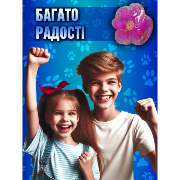 Игрушка-антистересс Squishy Сквиши Таба Лапка Котика маленькая лапа 3,5 см