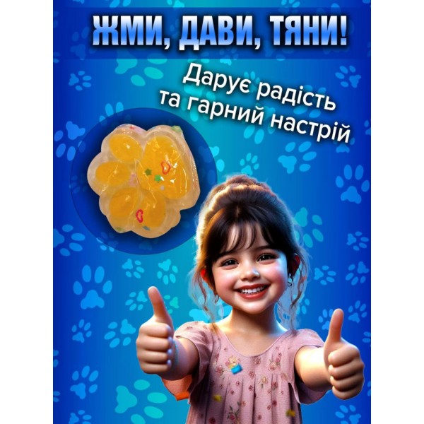 Игрушка-антистересс Squishy Сквиши Таба Лапка Котика маленькая лапа 3,5 см