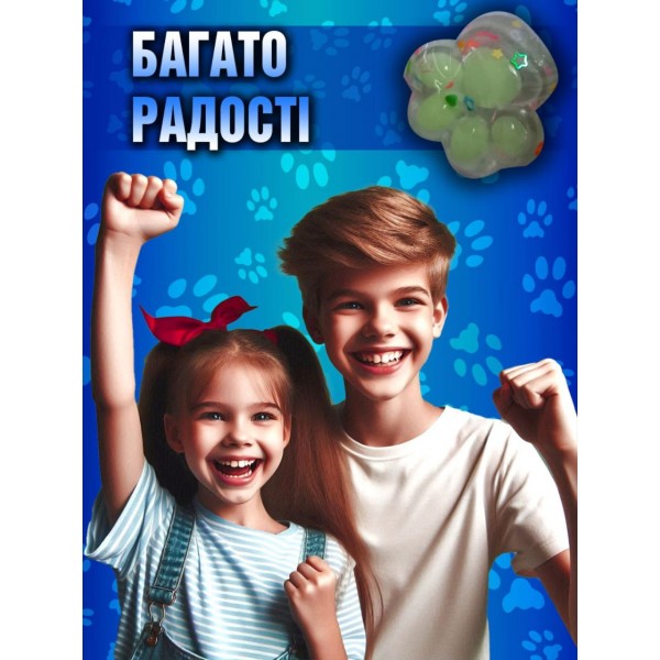 Сквиши Таба Лапка Котика, антистресс, маленькая лапа 3,5 см