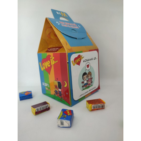 Жувальні гумки Лав із Кохання це з вкладишами про кохання мікс 50 шт