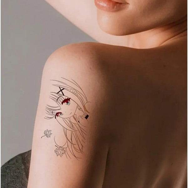 Тимчасові татуювання наклейки водонепроникні аніме манга косплей 30 шт