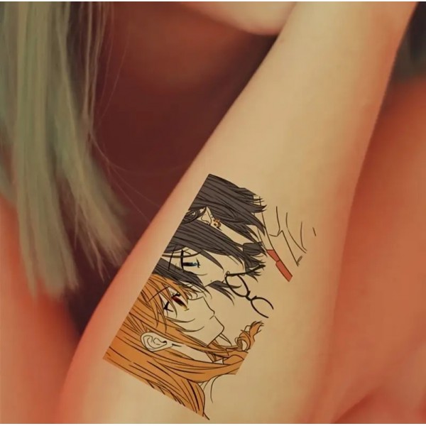 Тимчасові татуювання наклейки водонепроникні аніме манга косплей 30 шт