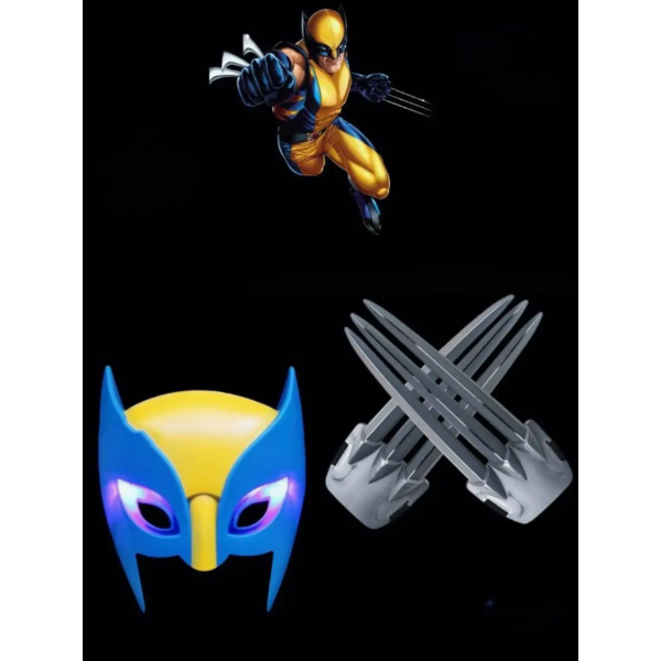 Росомаха дитячий набір маска кігті X-men супергерой Люди Ікс Marvel 2в1