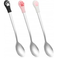Ложки у вигляді котячої лапки 3 шт. таба дитячі столові прилади посуд з нержавіючої сталі дитячий набір