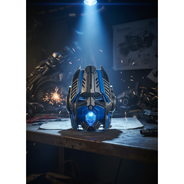 Маска Оптимус Прайм трансформер супергерой автобот со светом Transformer Optimus Prime детская маска