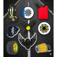 Джибітси автозапчастини ремонт авто інструменти Drive 9 шт аксесуари крокс прикраса