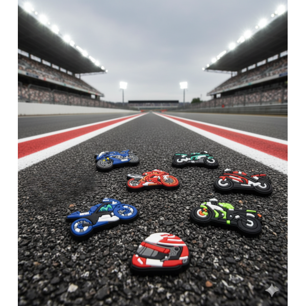 Джибітси мотоцикли байк motorcycle 7 шт аксесуари крокс прикраса