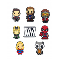 Джибітси Марвел Marvel 8 шт аксесуари крокс прикраса