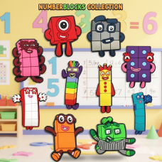 Джибітси Намбер Блокс Numberblocks 10 шт аксесуари крокс прикраса