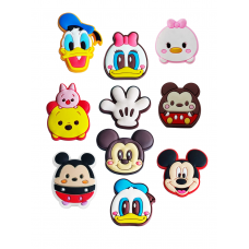 Джибітси Дісней Disney Jibbitz 10 шт аксесуари крокс прикраса