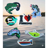 Джибітси рибалка та відпочинок рибальські снасті риба 7 шт аксесуари крокс прикраса