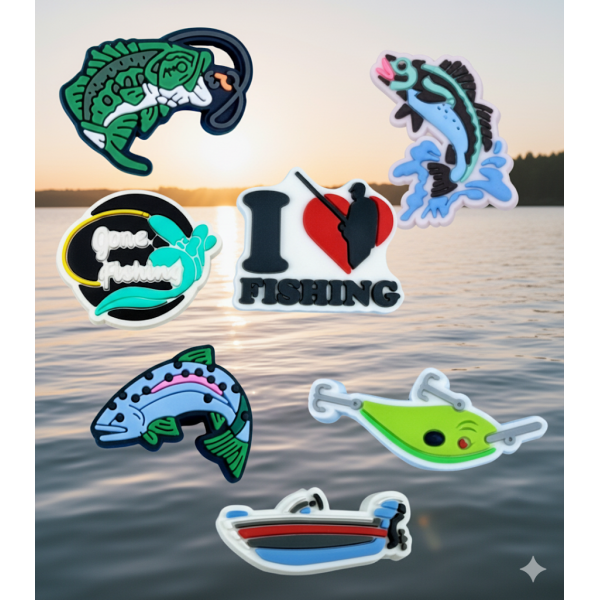 Джибітси рибалка та відпочинок рибальські снасті риба 7 шт аксесуари крокс прикраса