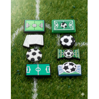 Джибітси футбол спорт 8 шт аксесуари крокс прикраса