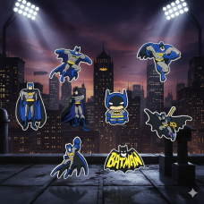 Джибітси Бетмен Batman 8 шт аксесуари крокс прикраса
