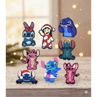 Джибітси Стіч 3D Ліло і стіч Lilo &amp; Stitch 8 шт аксесуари для взуття крокс прикраса