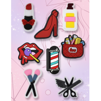 Джибітси косметика cosmetic краса мода Jibbitz 8 шт аксесуари крокс прикраса