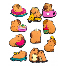 Джибітси Капібара Capybara 10 шт аксесуари крокс прикраса