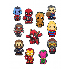 Джибітси Марвел Marvel 11 шт аксесуари крокс прикраса