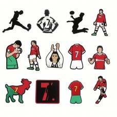 Джибітси футбол спорт football sport футбольна спортивна тематика 13 шт аксесуари для взуття крокс прикраса