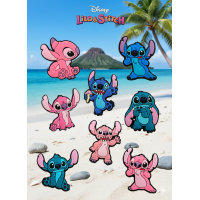 Джибітси Ліло і Стіч Lilo &amp; Stitch 8 шт аксесуари крокс прикраса