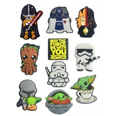 Джибітси Зоряні війни Star Wars 10 шт аксесуари крокс прикраса