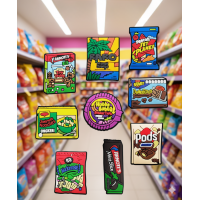 Джибітси мексиканська їжа смакота 9 шт аксесуари крокс прикраса