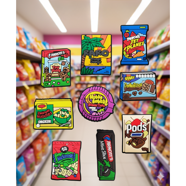 Джибітси мексиканська їжа смакота 9 шт аксесуари крокс прикраса