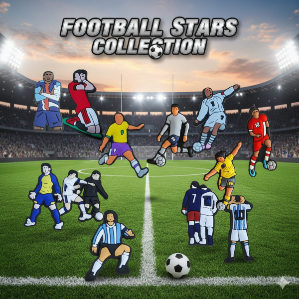 Джибітси футбол football спорт 12 шт аксесуари крокс прикраса