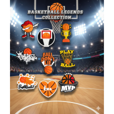 Джибітси баскетбол basketball м'яч 9 шт аксесуари крокс прикраса