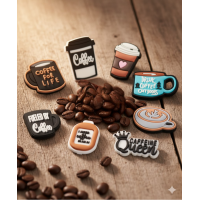 Джибітси кава coffee бариста espresso еспресо barista латте капучино 8 шт аксесуари крокс прикраса