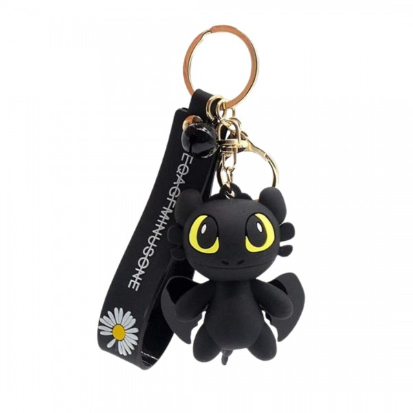 Брелок на ключе фигурка черный дракон Беззубик отличное качество приручить дракона