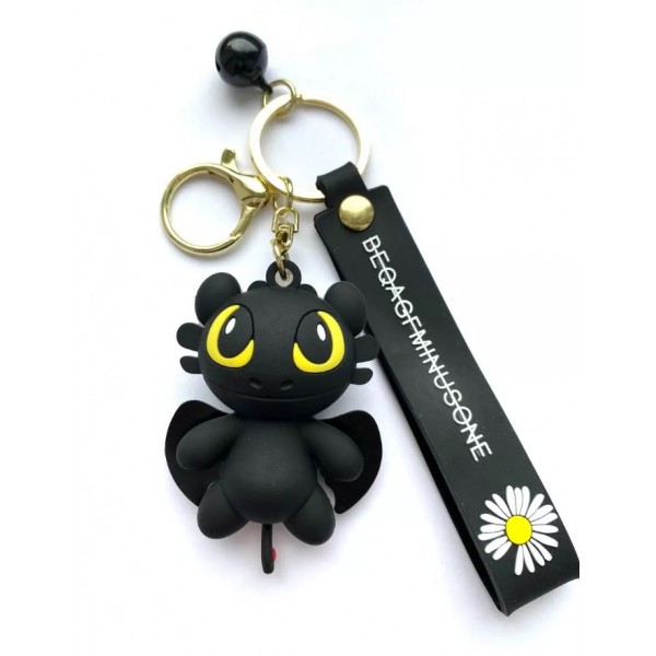 Брелок на ключе фигурка черный дракон Беззубик отличное качество приручить дракона