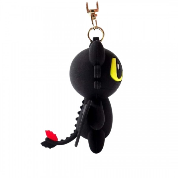 Брелок на ключе фигурка черный дракон Беззубик отличное качество приручить дракона