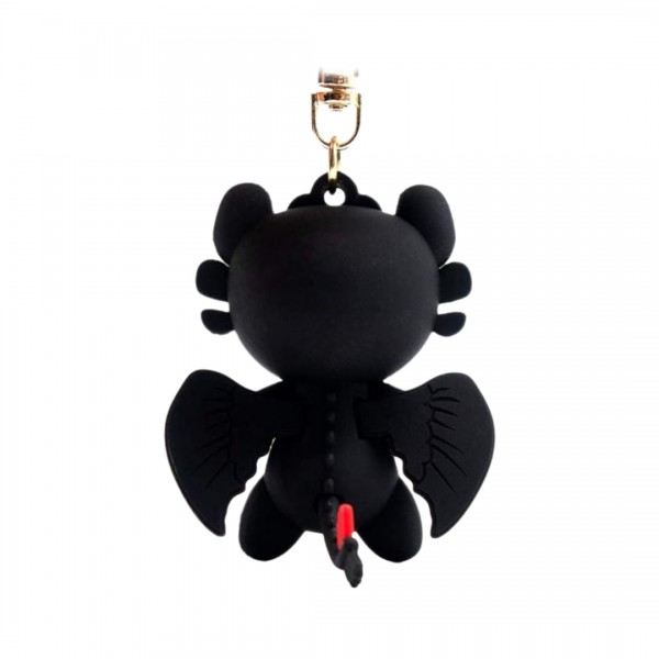 Брелок на ключе фигурка черный дракон Беззубик отличное качество приручить дракона