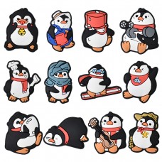 Джибітси пінгвін penguin 12 шт аксесуари крокс прикраса