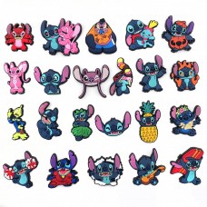 Джибітси Стіч 3D Ліло і стіч Lilo &amp; Stitch 22 шт аксесуари для взуття крокс прикраса